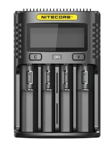 Nitecore UM4 inteligentní 4 slotová USB nabíječka pro Li-Ion, LiFePo4, Ni-MH, Ni-CD