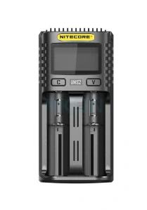 Nitecore UMS2 inteligentní 2 slotová USB rychlonabíječka pro Li-Ion, LiFePo4, Ni-MH, Ni-CD