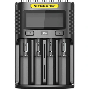 Nitecore UMS4 inteligentní 4 slotová USB rychlonabíječka pro Li-Ion, LiFePo4, Ni-MH, Ni-CD